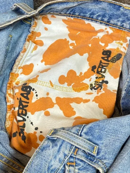 VTG Levi's SilverTab Relaxed Fit Jeans Light-Wash Blue Sz 30x32 #160K - Picture 8 of 10